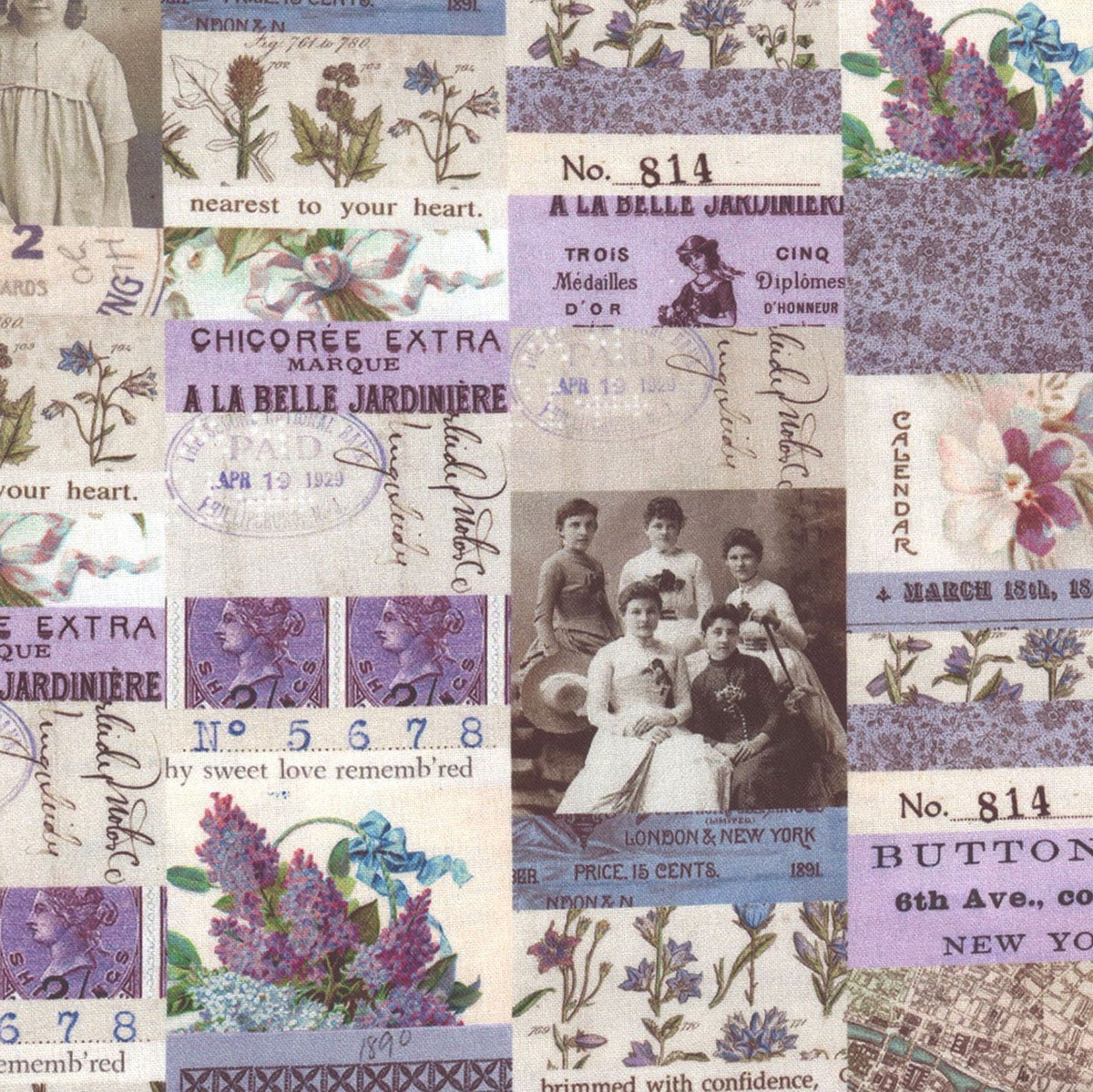 Free Spirit | Tim Holtz | Palette Purple | Collage | Purple