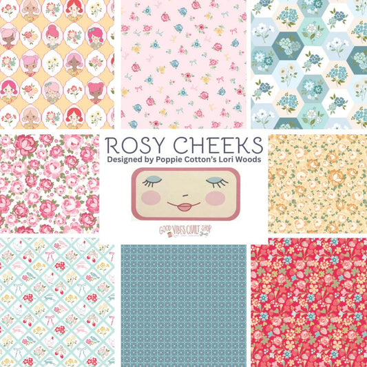 Poppie Cotton | Rosy Cheeks | Forty-Two 2.5" Strips
