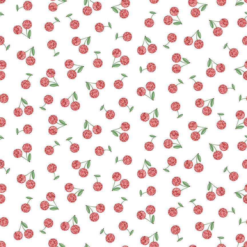 Dear Stella | Shimmer | Cherry Disco Balls | White