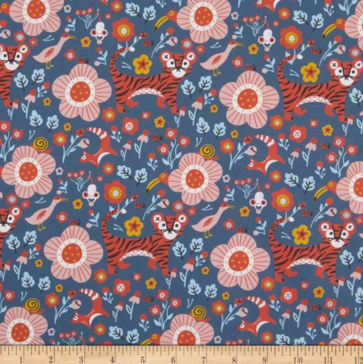 Paintbrush Studio | Tiger Garden | Royal Blue