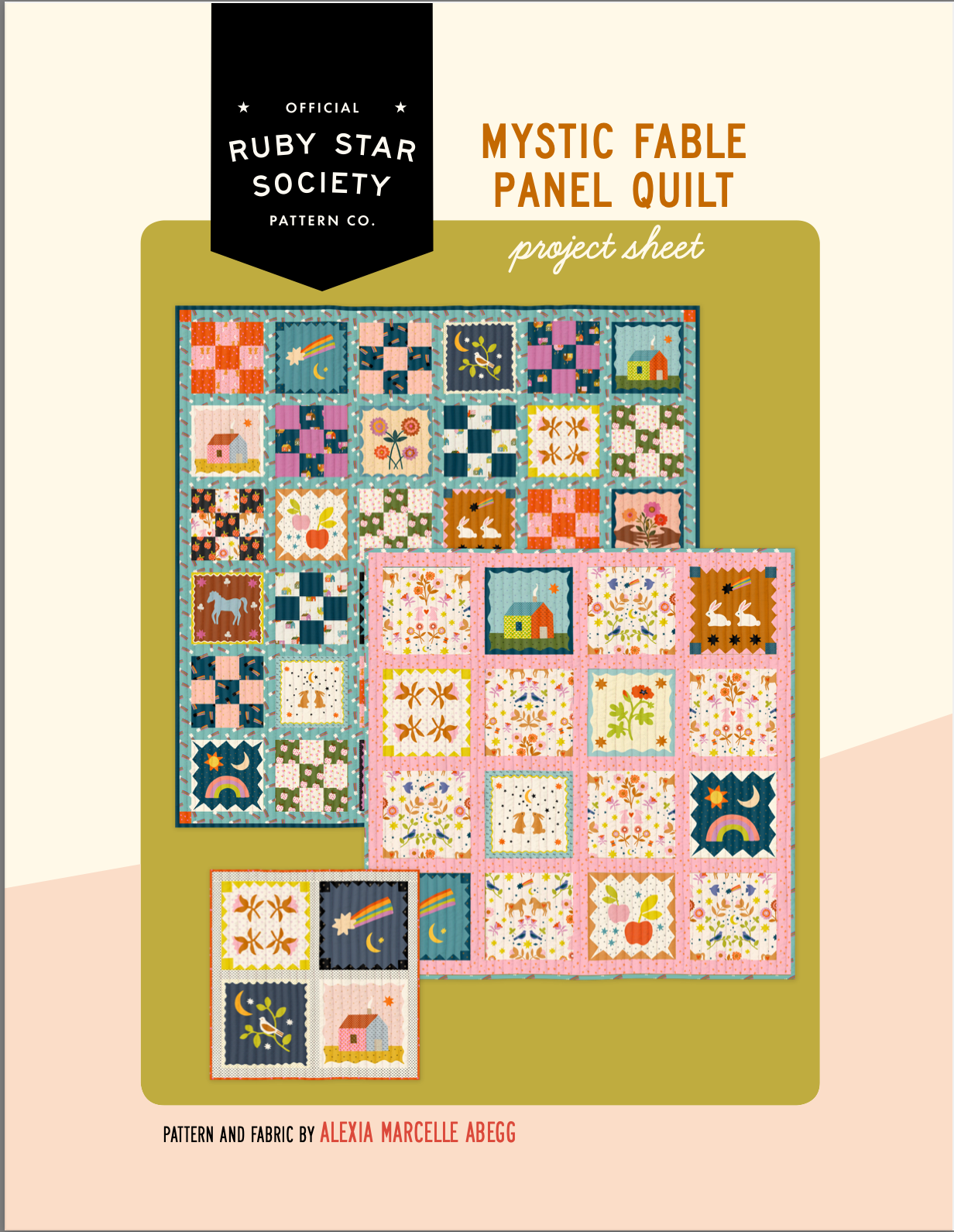 Free Pattern | Ruby Star Society | Mystic Fable Panel Quilt Pattern