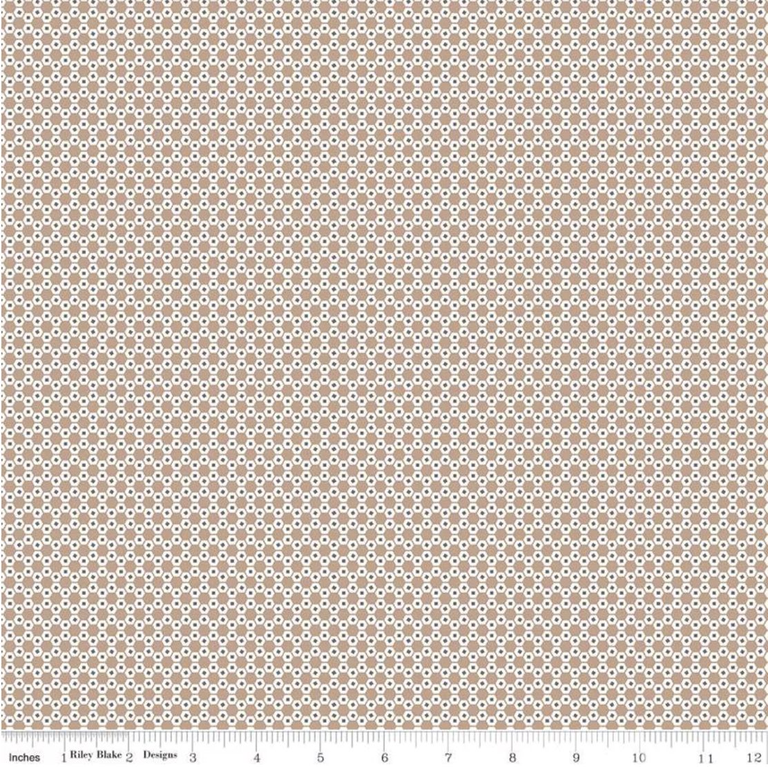 Lori Holt | Stitch Hexy | Nutmeg