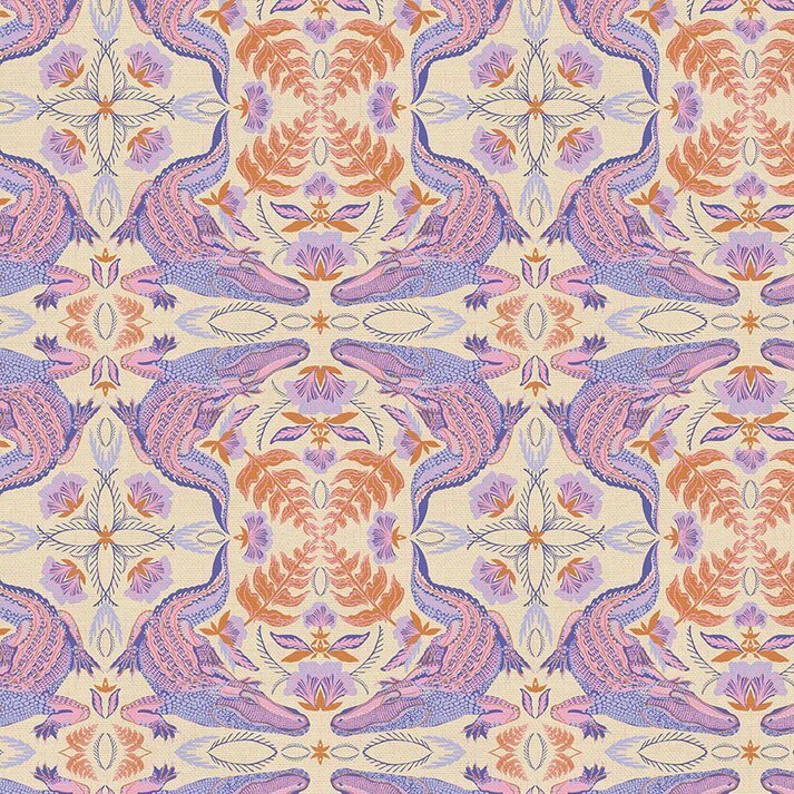 Paintbrush Studio | Everglade | Tiled Alligator | Purple