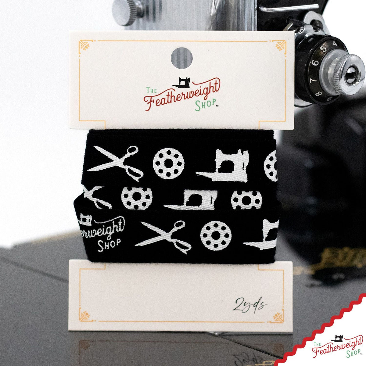 Featherweight Shop Black Twill Tape - 2 Yards