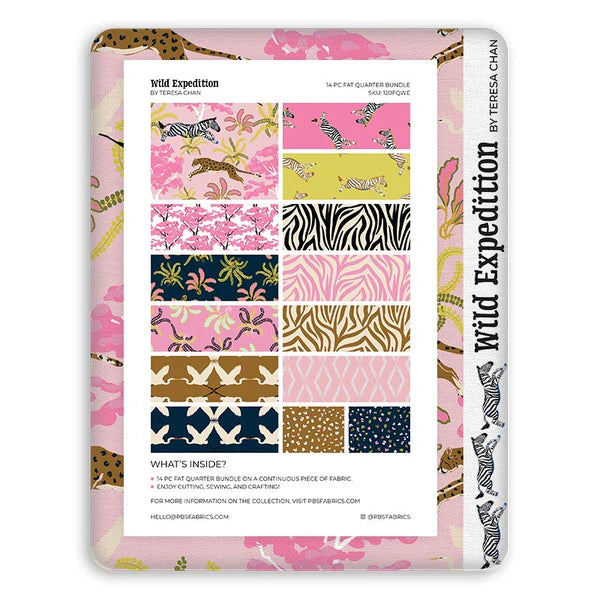 Paintbrush Studio | Wild Expedition by Teresa Chan | 14PC Fat Quarter Bundle