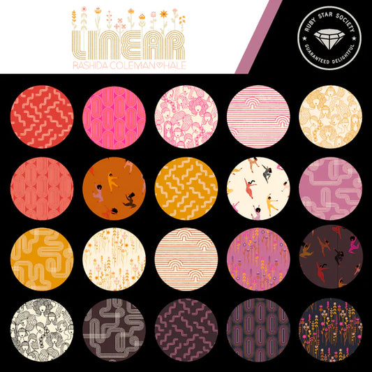 Ruby Star | Linear 2.5" Pre Cut Strips