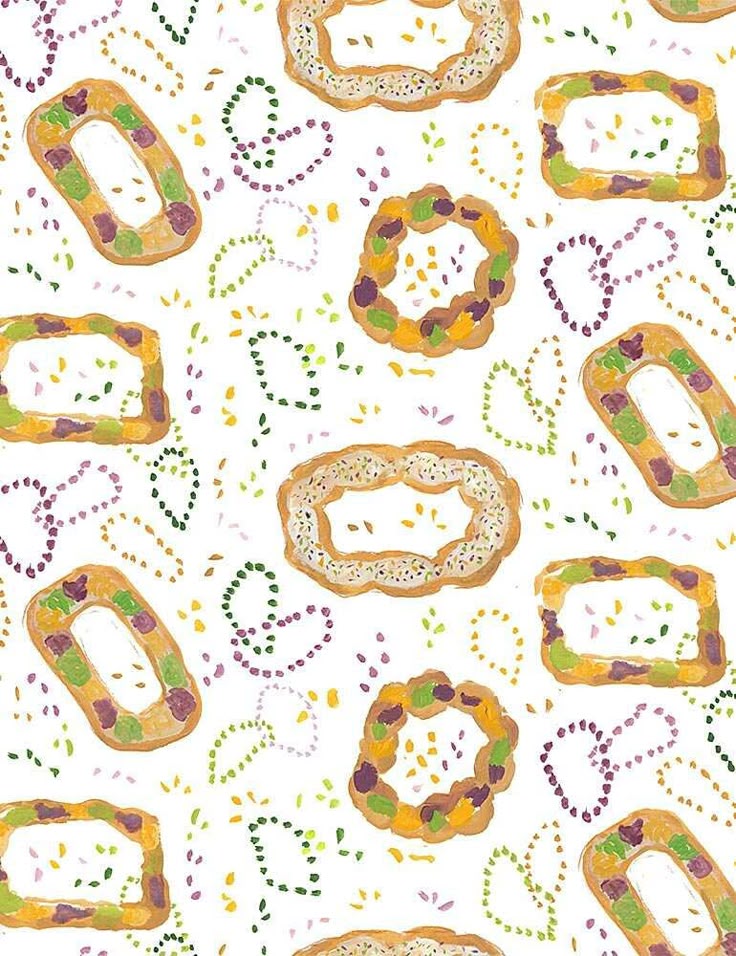 Dear Stella | King Cake | Mardi Gras | White