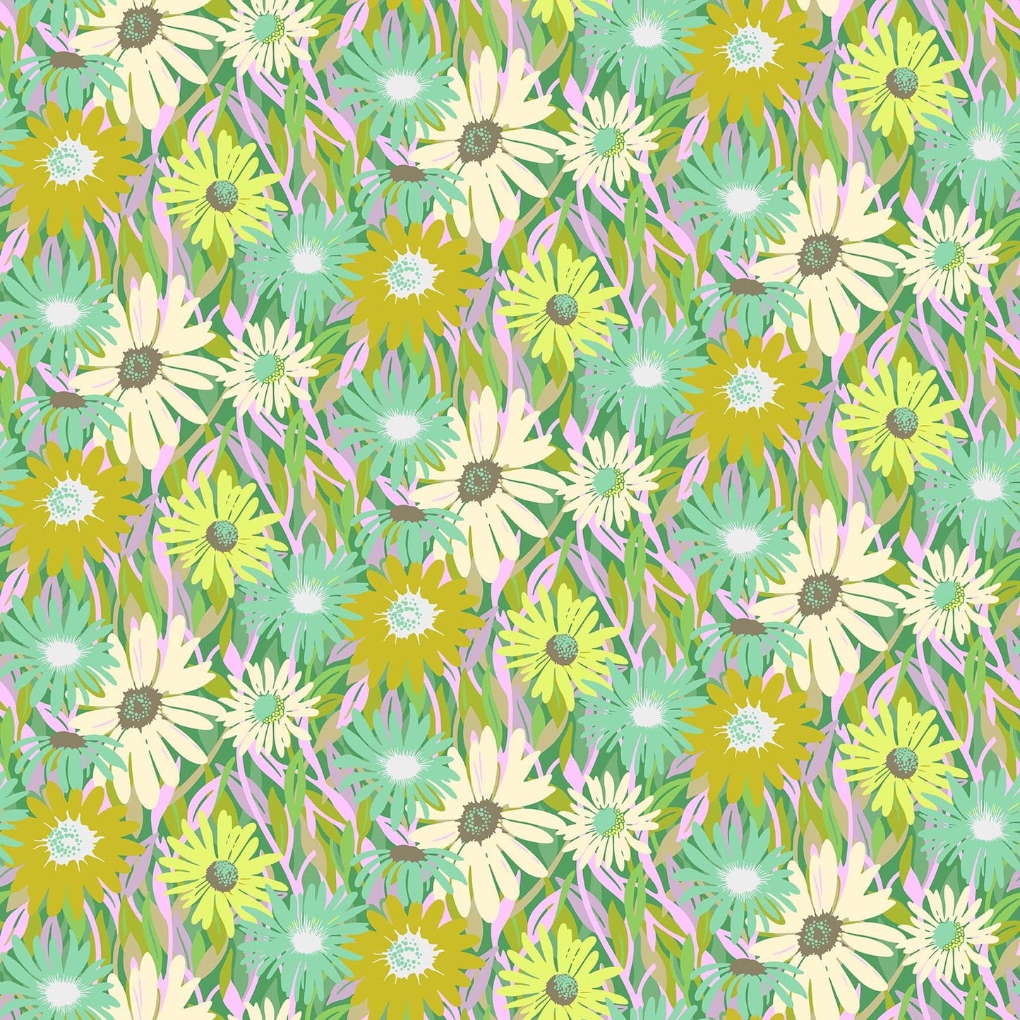 FIGO Fabrics| Daisy Crush | Unchained in Clover | Heather Bailey