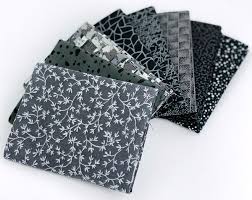 Stoffabrics (8) fat quarter bundle dark grey