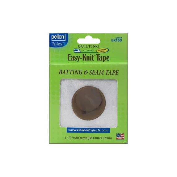 Pellon | Easy-Knit Tape | Stabilizing Seam Tape | 1 1/2" x 30 yds | ST-EK150-30