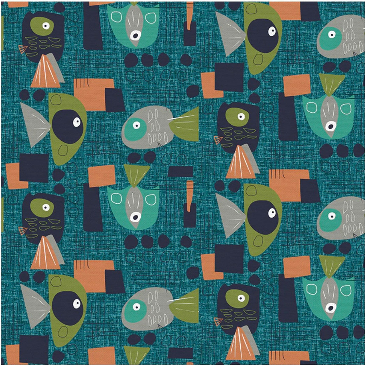 Paintbrush Studio | Fish Hope | Funky Fish | Teal
