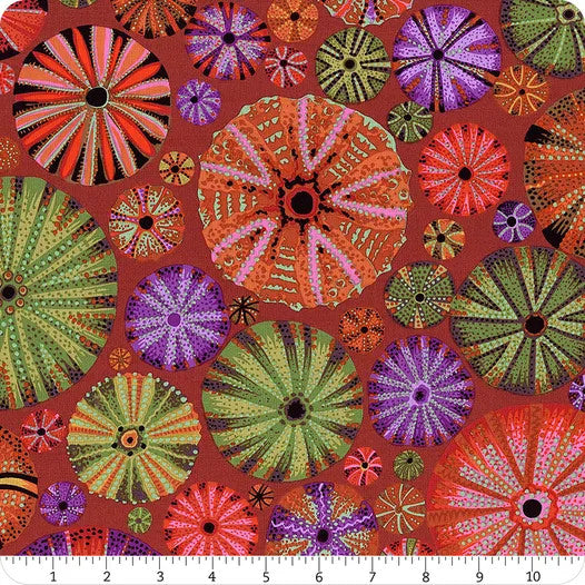 Free Spirit | Philip Jacobs | Kaffe Fassett Collective | Urchin | Red