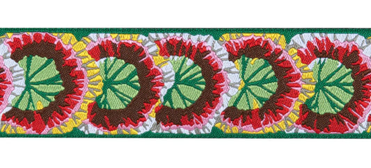 Ribbon | Geranium leaves - Philip Jacobs - 1-1 |2"- by the yard ( Kaffe Fassett Collective)