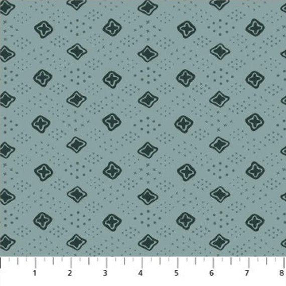 FIGO Fabrics | Martha | Teal | Medallion