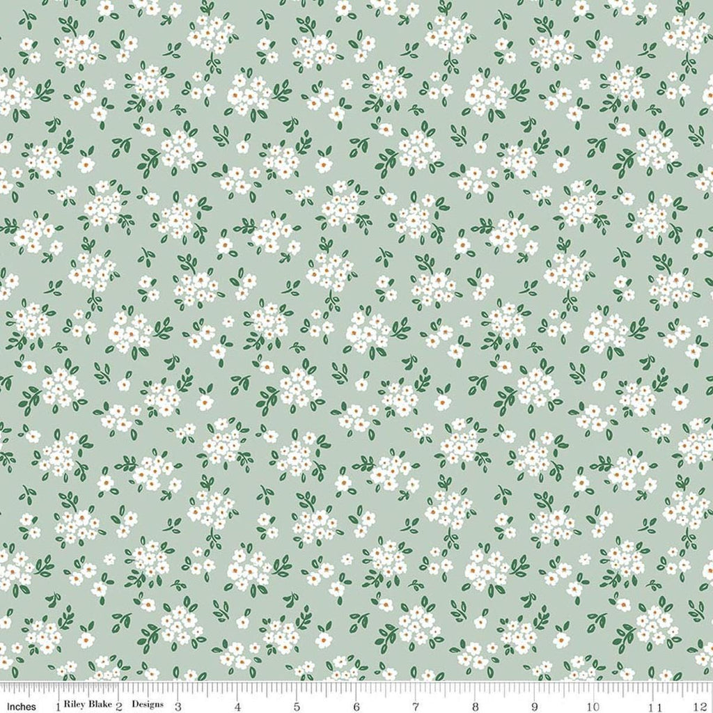 Riley Blake | Sweet Cotton Tales | Blooming Bliss | Sage