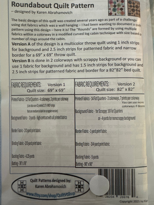 Quilt Pattern | Roundabout | Karen Abrahamovich