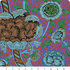 Free Spirit | Kaffe x Morris & Co. | Wandle | Cobalt