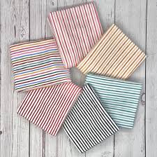 Poppie Cotton | Jailhouse stripes Collection (6) one yard bundles