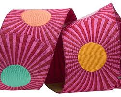 Pink Stripes & Multi Colored Dots Ribbon