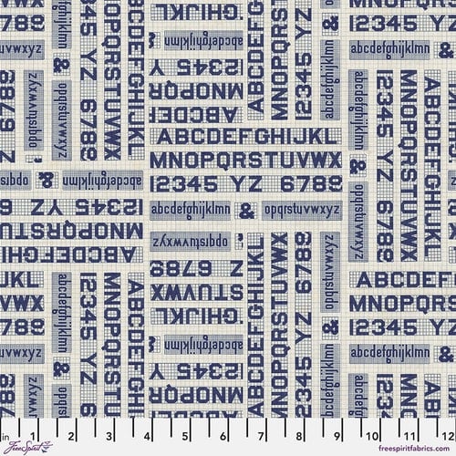 FreeSpirit | Tim Holtz | Palette Indigo | Indigo Typography | Indigo