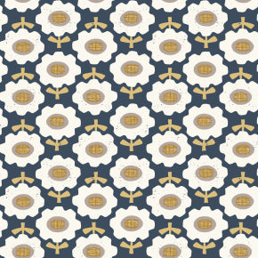 Cotton + Steel | Fox & Flutter | Morning Bloom - Blue Dusk | LV1001-BD3