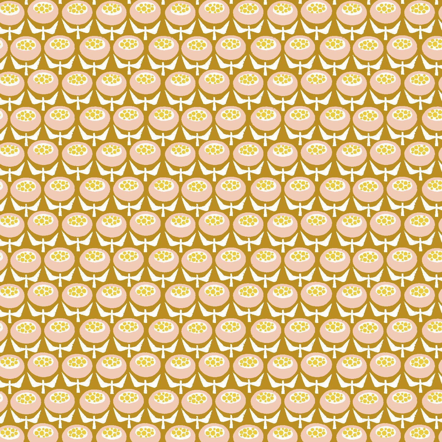 Cotton + Steel | Loes van Oosten | Sweet Floral Scent | Buttercup | LV804-YE3
