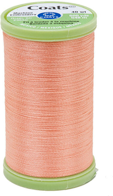 Coats & Clark | Machine Embroidery Thread | 40wt 100% Trilabal Polyester | 600yds