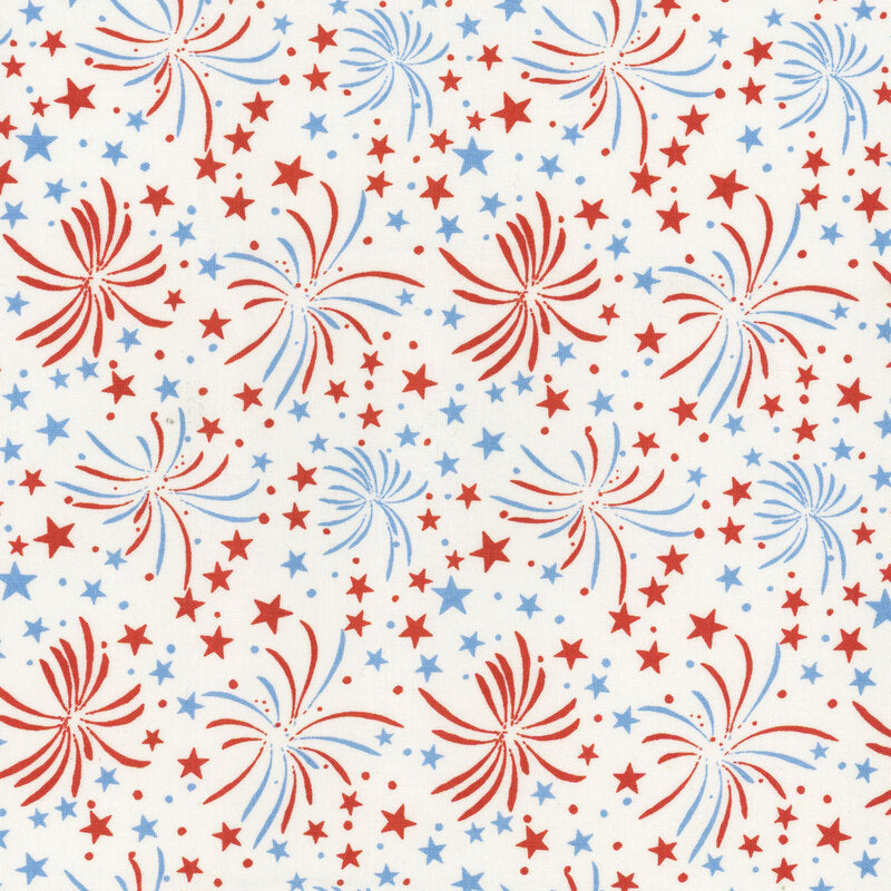 Riley Blake | Firecracker | Fireworks | White