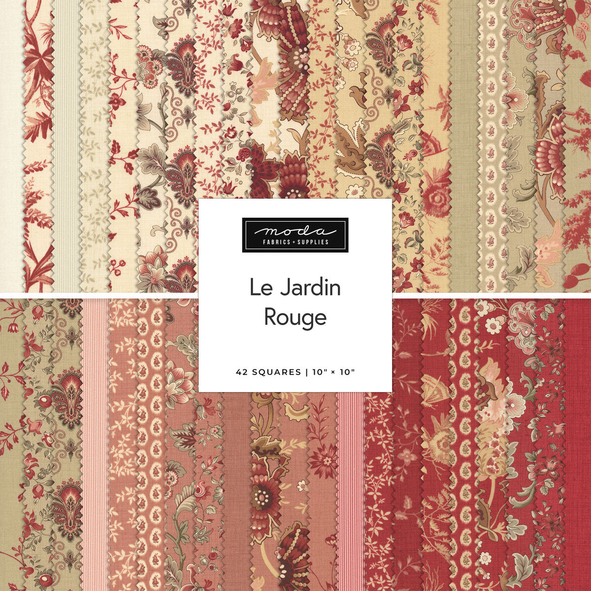 Moda | French General | Le Jardin Rouge | Layer Cake