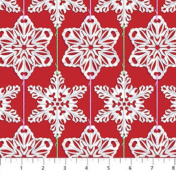 Anna Maria Textiles | Cozy Christmas | Paperflakes | Red Hot
