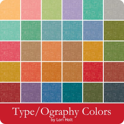 Riley Blake | TYPE/ography | Lori Holt | One Yard Bundle (41 fabrics)