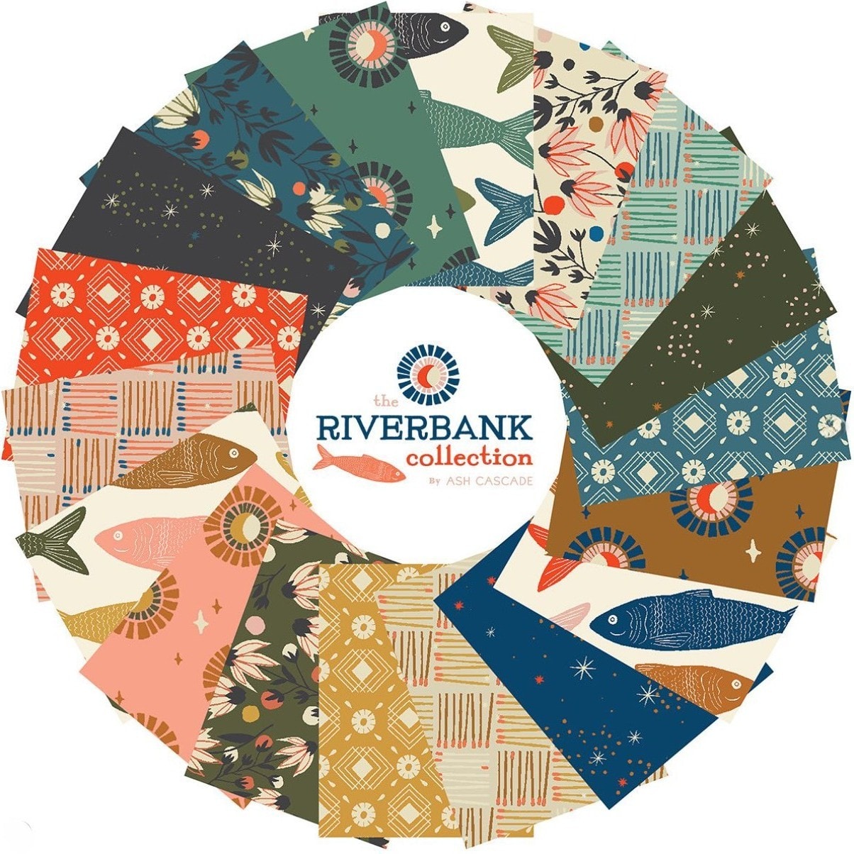 Cotton + Steel | Riverbank | Charm Pack (42)