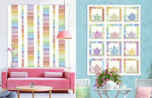In The Beginning Fabrics | Jason Yenter | Charming Floral Quilts | Contains 6 Quilt Patterns