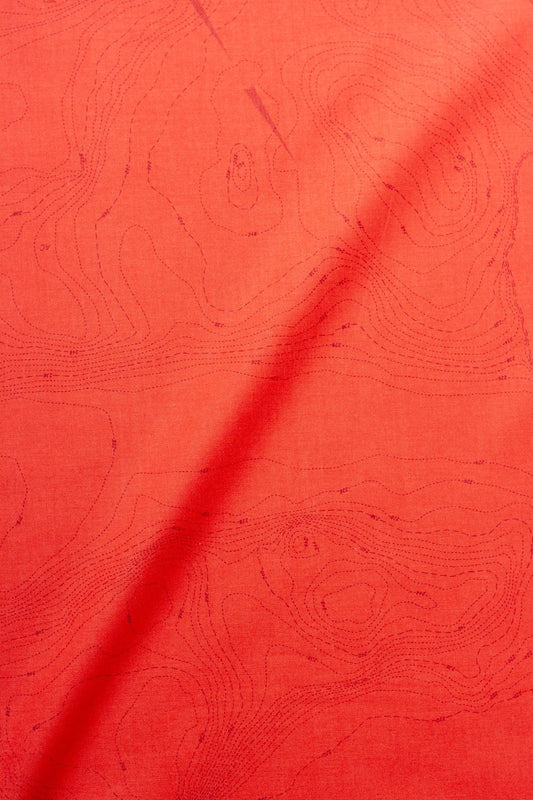 Andover | Sun Print 2023 | Alison Glass | Topography | Orange