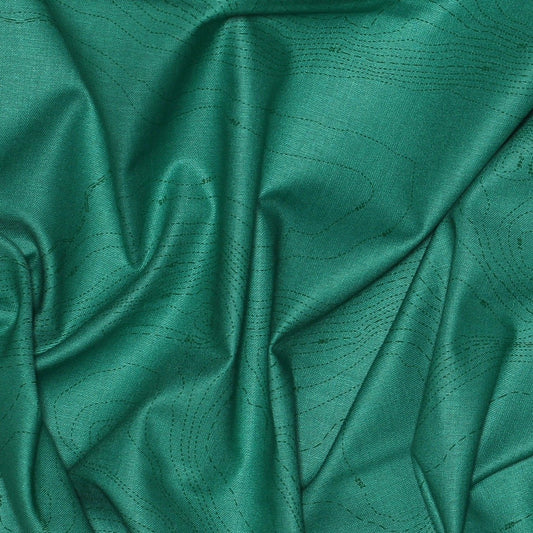 Andover | Sun Print 2023 | Alison Glass | Topography | Teal