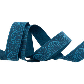 Ribbon | Frenchie | 7/8" width | Dog Park by Sarah Watts