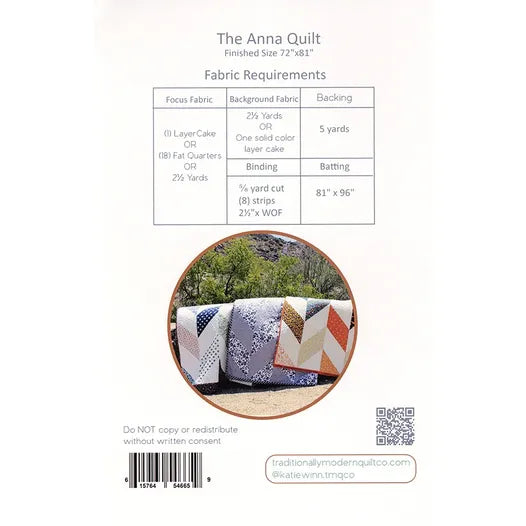 Pattern | The Anna Quilt by Traditionally Modern Quilt Co.