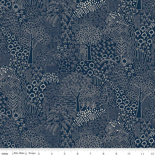 Liberty Fabrics | Woodland Walk | Arboretum Shadow C