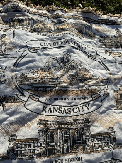 Throw | City of Fountains Kansas City | Vintage | Curated Collection
