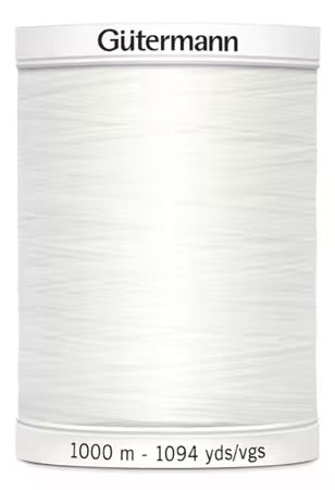Gütermann Sew-all Polyester All Purpose Thread 1000m |1094yds White
# 1000M-020