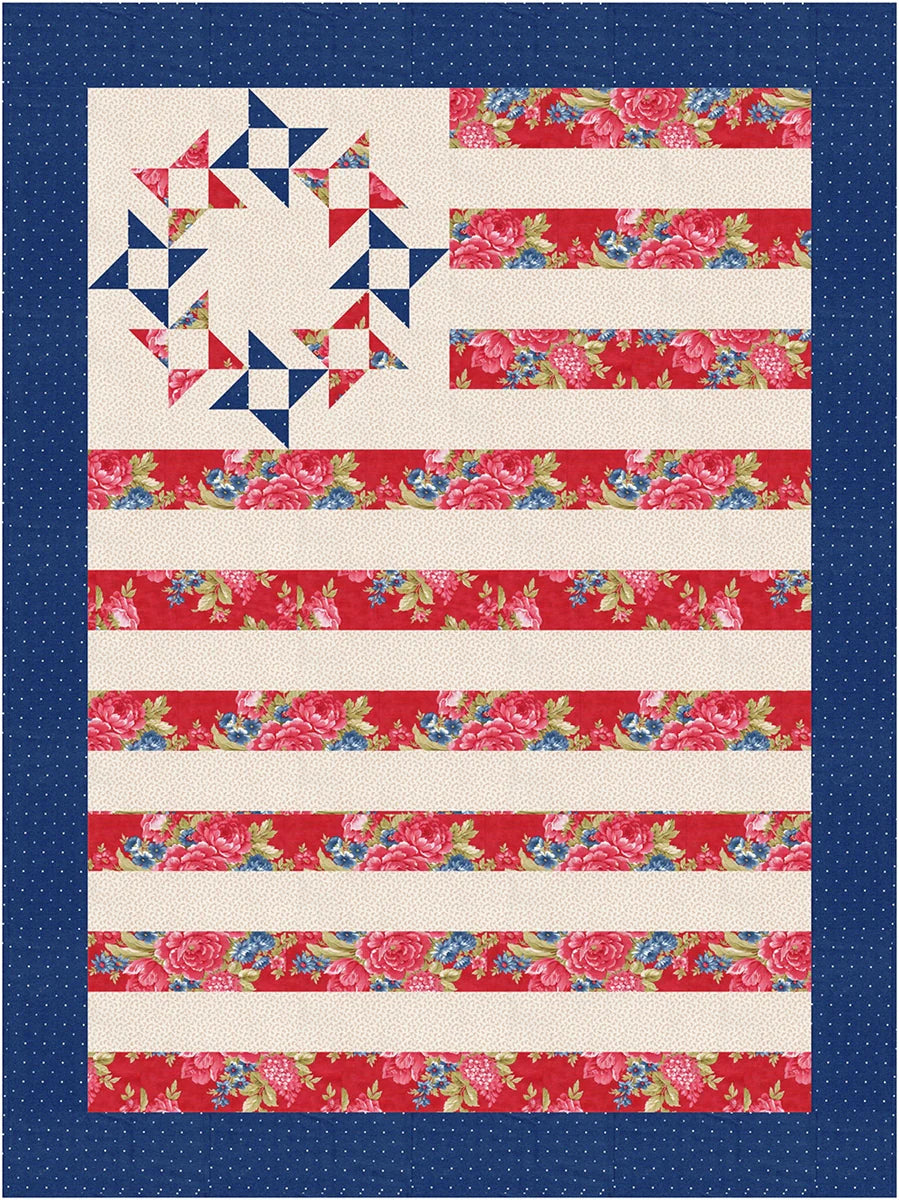 Pattern | Fabric Café | Freedom 3-Yard Quilt Pattern