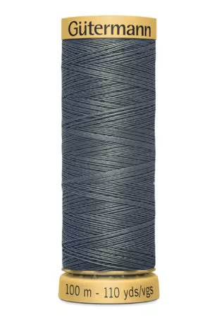 Gütermann Thread Cotton 50 100m Solid Dark Gray # 744491-9500