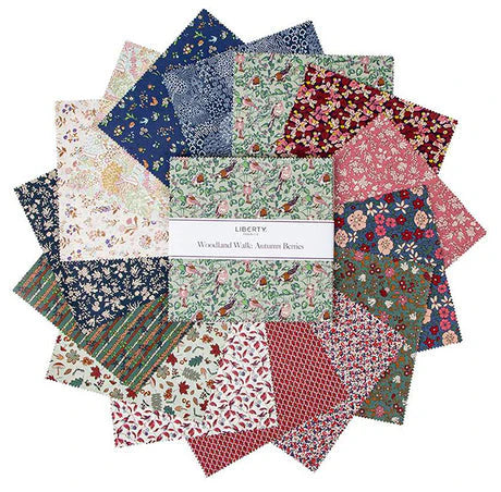 Liberty Fabrics Woodland Walk:Autumn Berries Fat Quarter Bundle (15)