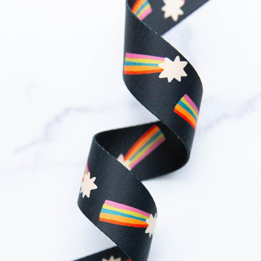 Webbing | 1 1/2" | Shooting Star | Black