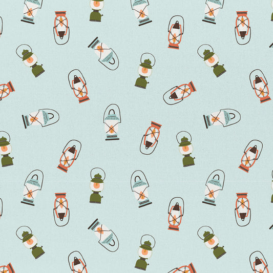 Paintbrush Studio | Vintage Camping | Lanterns | Light Aqua