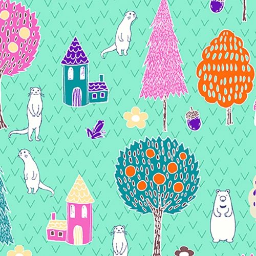Otter Romp Village Turquoise