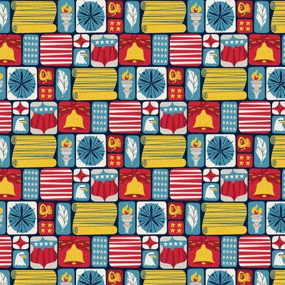 Paintbrush Studio Fabrics | BBQ Block Party | Americana | Multi