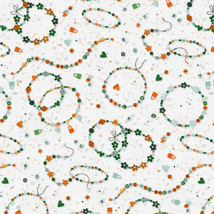 Paintbrush Studio Fabrics | Showgirl Era | Friendship Bracelets | White