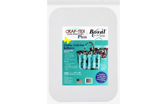 Bosal | Craf-Tex Double Sided Fusible | Clutter Catcher Bottoms | Heavyweight | 2 Pack