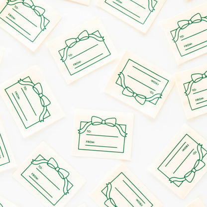 To: From: Gift Organic Cotton Write In Sewing Labels